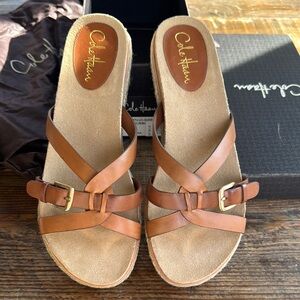 Cole Haan Air Jocelyn Lo Slide Sandals NEW - Woodbury Birch